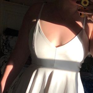 White mini dress